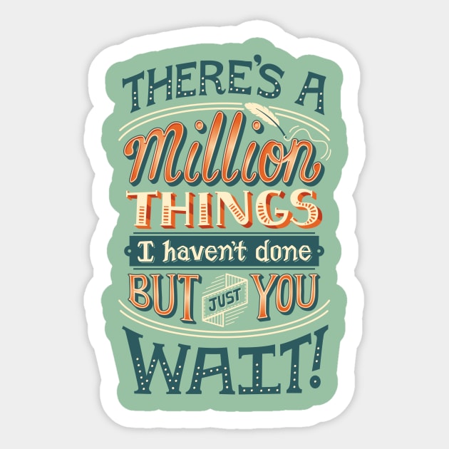 Just You Wait Sticker by risarodil